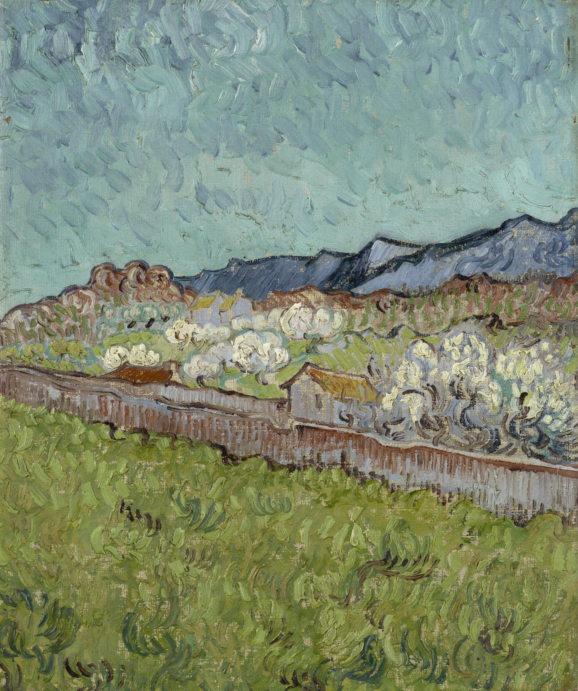 Vue sur les Alpilles de Vincent van Gogh, Van Gogh Museum, s0417M1990