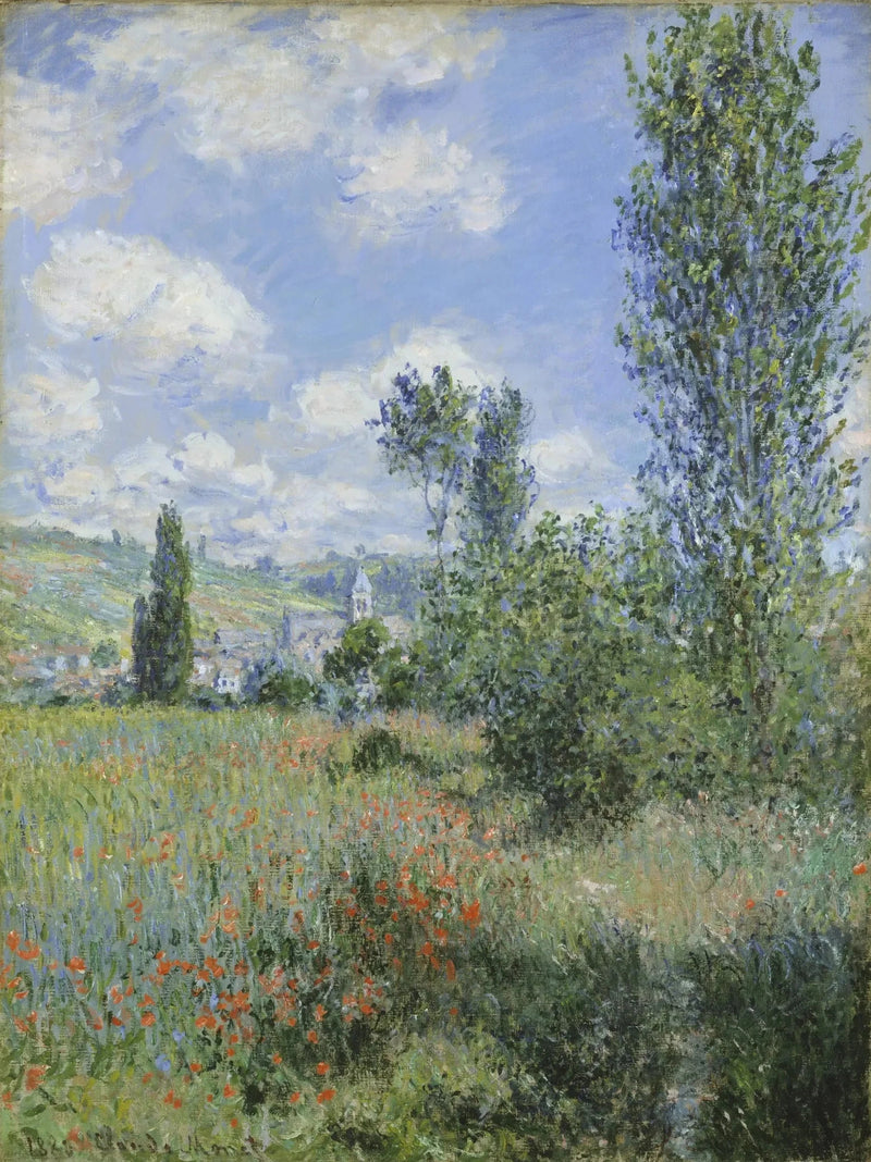 נוף של Vétheuil W592 - קלוד מונה