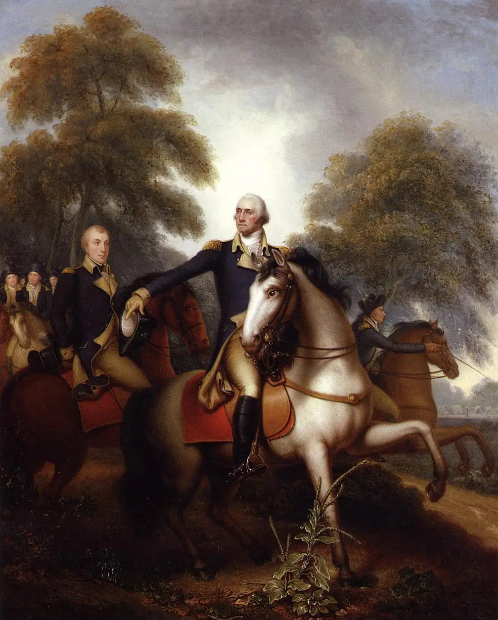 Washington avant Yorktown - Rembrandt Peale image 1 copie peinte à la main à l’huile