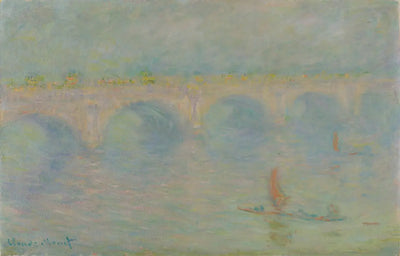 Reproduction du tableau « Waterloo Bridge, effet de soleil - Claude Monet » par Alpha Reproduction en peinture à l’huile