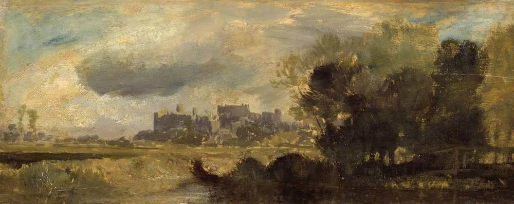 Windsor Castle from the Meadows - J. M. W. Turner image 1 tableau peint à l’huile sur toile