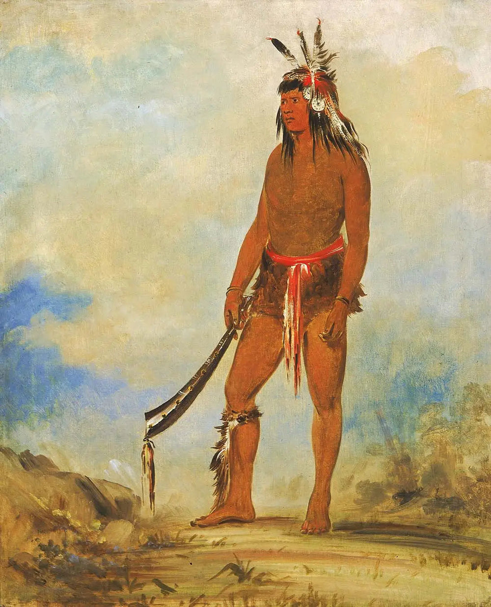 Won-de-tów-a, la merveille - George Catlin image 1 reproduction de peinture à l’huile