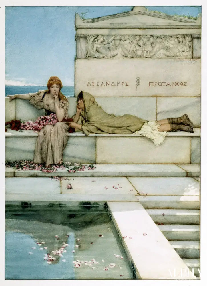 Xanthe et Phaon - Lawrence Alma-Tadema Reproductions de tableaux à la peinture à l’huile